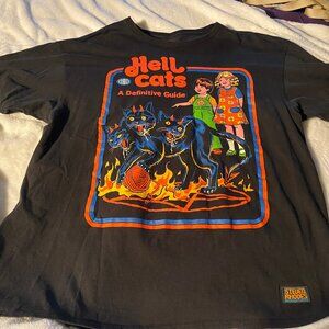 Hell Cats Black T-Shirt By Steven Rhodes Size XL